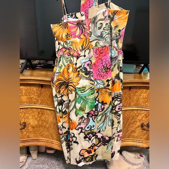 Milly Printed Knee-Length Dress Size Med/8 - Picture 7 of 10